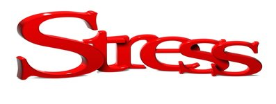 3D Word Stress on white background